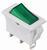 A0140040041 Перемикач 1 клавішний зелений з підсвічуванням АСКО KCD3-101N-13 GR/WH 220V