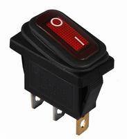 A0140040036 Переключатель 1 клавишный влагоз красный с подсветкой АСКО KCD3-101NW R/B 220V