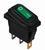 A0140040035 Перемикач 1 клавішний вологозахищений зелений з підсвічуванням АСКО KCD3-101NW GR/B 220V