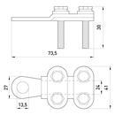 s0170007 Наконечник кабельный ENEXT e.end.stand.clamp.150.185 на винтах фото