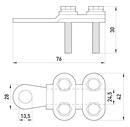 s0170008 Наконечник кабельный ENEXT e.end.stand.clamp.185.240 на винтах фото