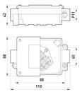016 Коробка распределительная металлическая ENEXT TAREL Р11/2 IP 44 400 B 5*2,5 фото