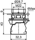 A0140010152 Кнопка "Стоп" АСКО TB5-AA4342 красная фото