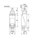 s0070010 Выключатель концевой ENEXT e.limitswitch.06 толкатель с вертикальным роликом фото