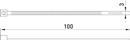 s015004 Кабельная стяжка ENEXT e.ct.stand.100.3 (100шт) белая фото