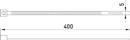 s015008 Кабельная стяжка ENEXT e.ct.stand.400.5 (100шт) белая фото