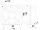 s0103007 Вентилятор щитовой ENEXT e.climat.fan.pro.180 180х180х65мм 45Вт AC230В фото