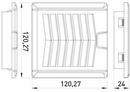 s0103017 Решетка с фильтром щитовая ENEXT e.climat.fanfilter.pro.120 и вентилятором 92х92мм фото
