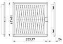 s0103019 Решетка с фильтром щитовая ENEXT e.climat.fanfilter.pro.204 и вентилятором 120х120мм фото