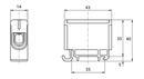 Клема PromFactor FT1016N 1P, Cu:1.5-16 / Al:1.5-16 1,5-16мм2, синя фото