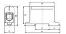 Клема PromFactor FT1150F 1P, Cu:35-150 / Al:35-150 35-150мм2, сіра фото