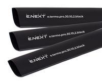 p092050 Термоусаджувальна трубка з клейовим шаром ENEXT e.termo.pro.30.10,2.black 30/10,2 1м чорна