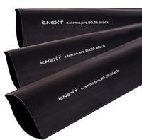p092055 Термоусаджувальна трубка з клейовим шаром ENEXT e.termo.pro.80.26.black 80/26 1м чорна