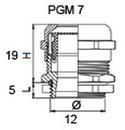 Сальник металевий АСКО PGM 7 IP68 фото