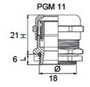 Сальник металевий АСКО PGM 11 IP68 фото