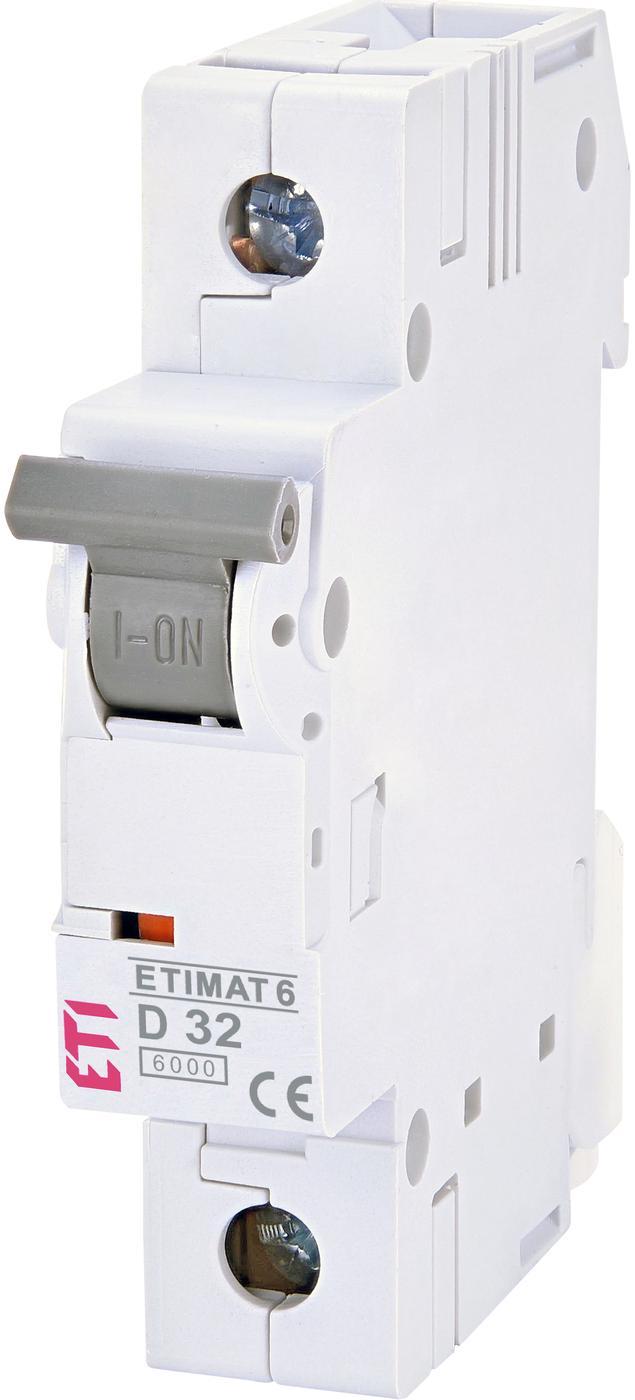 Автоматический выключатель ETI ETIMAT 6 1p D 32A (6 kA) 2161519 фото