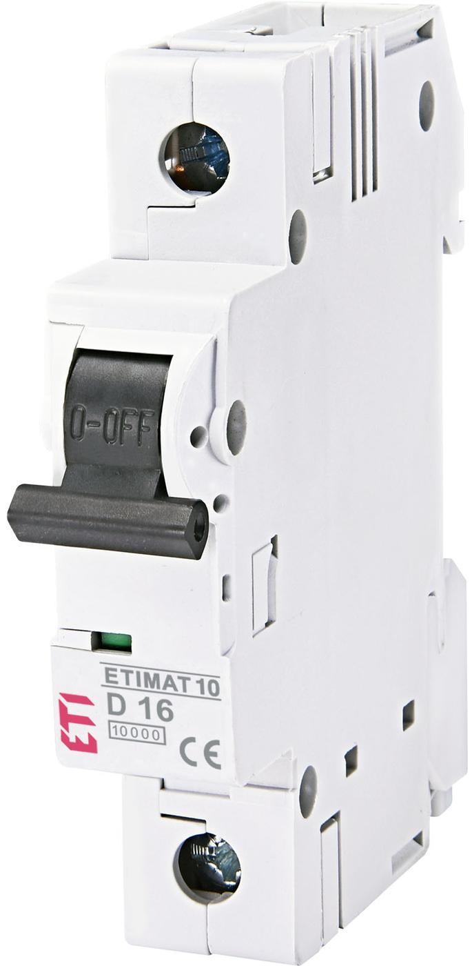 Автоматический выключатель ETI ETIMAT 10 1p D 16A (10kA) 2151716 фото