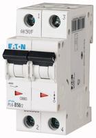 Автоматический выключатель 50А, кривая отключения B, 2 полюса, откл. способность 6 кА EATON PL6-B50/2 286560