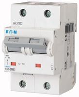Автоматический выключатель 80А, кривая отключения С, 2 полюса, откл. способность 20 кА EATON PLHT-C80/2 248013