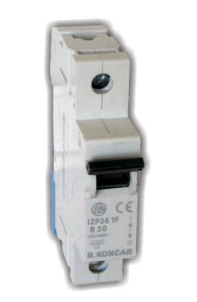 Модульный автоматический выключатель IZP06 B50 2P RADE KONCAR фото