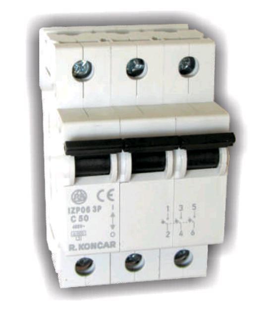 Модульный автоматический выключатель IZP06 С63 3P RADE KONCAR фото